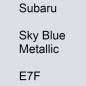 Preview: Subaru, Sky Blue Metallic, E7F.